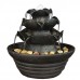 Sunnydaze 3 Tier Cascading Tabletop Fountain w/ LED Lights - Choose Color   302827739391